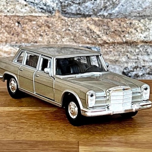 Mercedes Benz 600 1963, Coche modelo vintage, Coche fundido a presión, Coche modelo escala 1/36, Modelo de coche, Coche fundido a presión, Coche coleccionable, Década de 1960