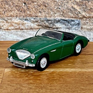 Austin Healey 1956, Coche de fundición a presión de época, Coche modelo de época, Coche modelo a escala 1/43, Modelo de fundición a presión, Objeto de colección, Modelo de coche