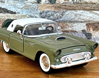 1962 Solido 128 Ford Thunderbird Gray France 1:43 Scale Diecast