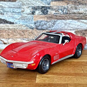 Corvette 1970 / Coche modelo clásico / Coche de fundición a presión a escala 1/24 / Modelo de coche / Coche modelo clásico / Coche modelo a escala 1/24 / Artículo de colección / Corvette