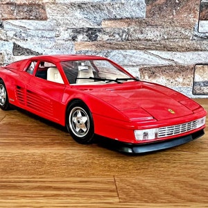 Ferrari Testarossa 1984 | Vintage Modellauto | Die Gussmodell | Maßstab 1:18 Modellauto | 1/18 Metallauto | Sammelobjekt | Ferrari | 80er Jahre