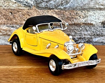 Mercedes 500 K Special Roadster Franklin Mint 1/24 – Voiture Miniature Collection, Rouge, Métal