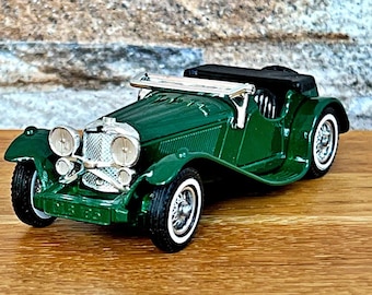 ジャガー SS 100 1936、ヴィンテージ モデルカー、ダイキャストカー、1/38 スケール モデルカー、カーモデル、ダイキャストカー、コレクションアイテム、ジャガー、1930 年代
