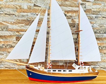 Handmade Wooden Ships Models, Model Sailing Boat, Sail boat model, Wooden Boat, Model Yatch, Model Ship, Drift Wood Sailboat
