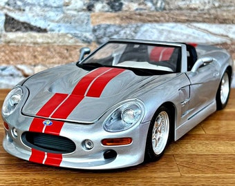 Shelby Series 1 1999, Vintage Model Car, 1/18 diecast car, 1/18 scale model car, 1990's, diecast collection item, Shelby, 1:18 Die cast car