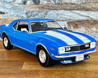 Chevrolet Camaro Z28 1968 | Model samochodu | Samochód odlewany ciśnieniowo 1/24 | Model samochodu w skali 1:24 | Samochód odlewany ciśnieniowo | Przedmiot kolekcjonerski | Model odlewany ciśnieniowo | Camaro