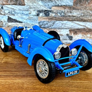 Bugatti 1930 Miniature Paya – Bleue, Métal, échelle Inconnue, Collection Espagne