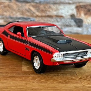 Dodge Challenger 1970, coche modelo diecast a escala 1/36, coche antiguo 1/36, modelo de coche metal, colección Diecast