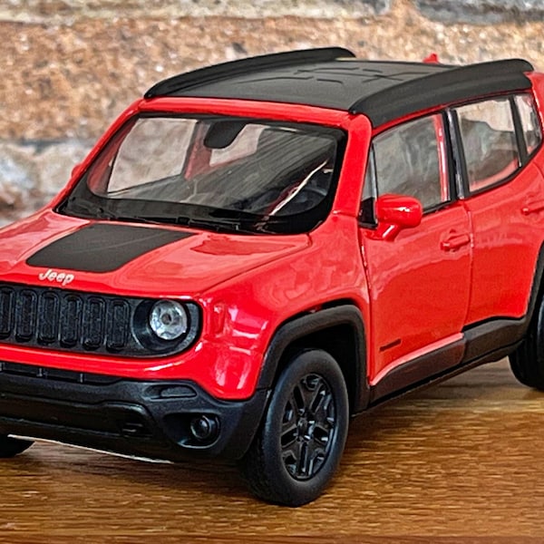 Jeep Renegade Trailhawk | Model car | Scale 1/36 | Model metal car | 1/36 diecast model jeep | Collection item | Model jeep | Diecast model