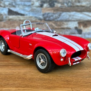 Shelby Cobra 427 1965, model car, scale 1/24, diecast car, 1:24 scale model car, vintage car 1/24, classic model car, collection car