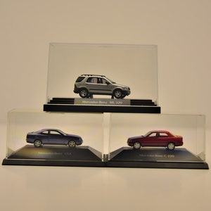Mercedes Benz Set of Three , C220-CLK-ML320 , Model car, scale model car, miniature, die cast model, Mercedes Benz Diecast, C Class, ML 320