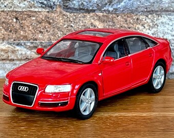 Audi A6 , modèle réduit de voiture, modèle de voiture à l'échelle 1/38, voiture miniature 1/38, article de collection, voiture miniature 1:38, voiture Audi miniature