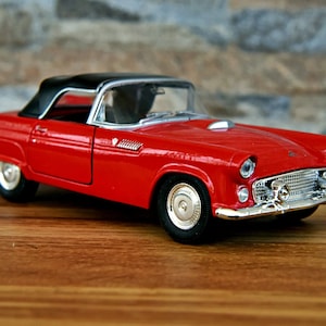 Ford Thunderbird 1955, 1/36 diecast car, 1/36 scale model car, vintage car , car model metal, Diecast collection car, 1950&#39;s, Die cast car