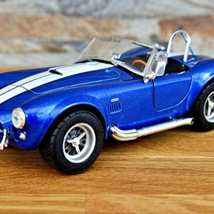 Shelby Cobra 427, 1965, model car, scale 1/24, diecast car, 1:24 scale model car, vintage model car 1/24, classic car, 1/24 scale model