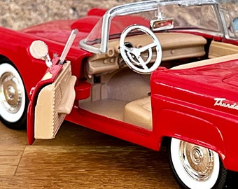 1962 Solido 128 Ford Thunderbird Gray France 1:43 Scale Diecast