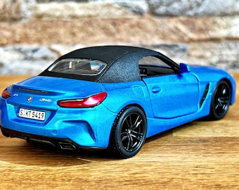 Voiture Sport Miniature Plastique Style BMW - Bleu/vert/orange - 1980 - N7442