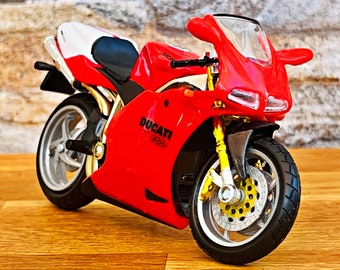Ducati  998 R Motorcycle, scale 1/18 Model motorcycle, diecast motorcycle, 1/18 die cast, Diecast model motorcycle, Ducati