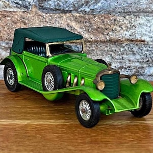 1928 Mercedes SS Coupe, Vintage diecast car, Model car, 1/45 scale model, classic car, die cast car, collection item, Mercedes Benz Diecast