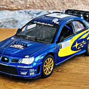 Subaru Impreza WRC 2007 , Model car, 1/36 diecast car, 1/36 scale model car, diecast model , Diecast collectible car, Subaru, Die cast metal