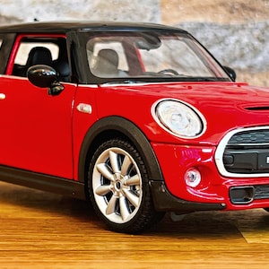 Mini Cooper, Nuova Mini Hatch, modellino di auto, modellino di auto in scala 1/24, auto pressofusa in scala 1/24, Mini Cooper, modellino di auto pressofuso