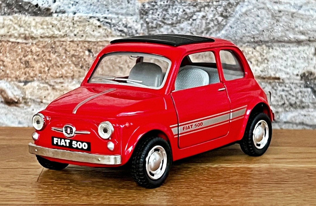 Fiat 500 Model Car 1/24 Scale Diecast Car Scale Model Etsy