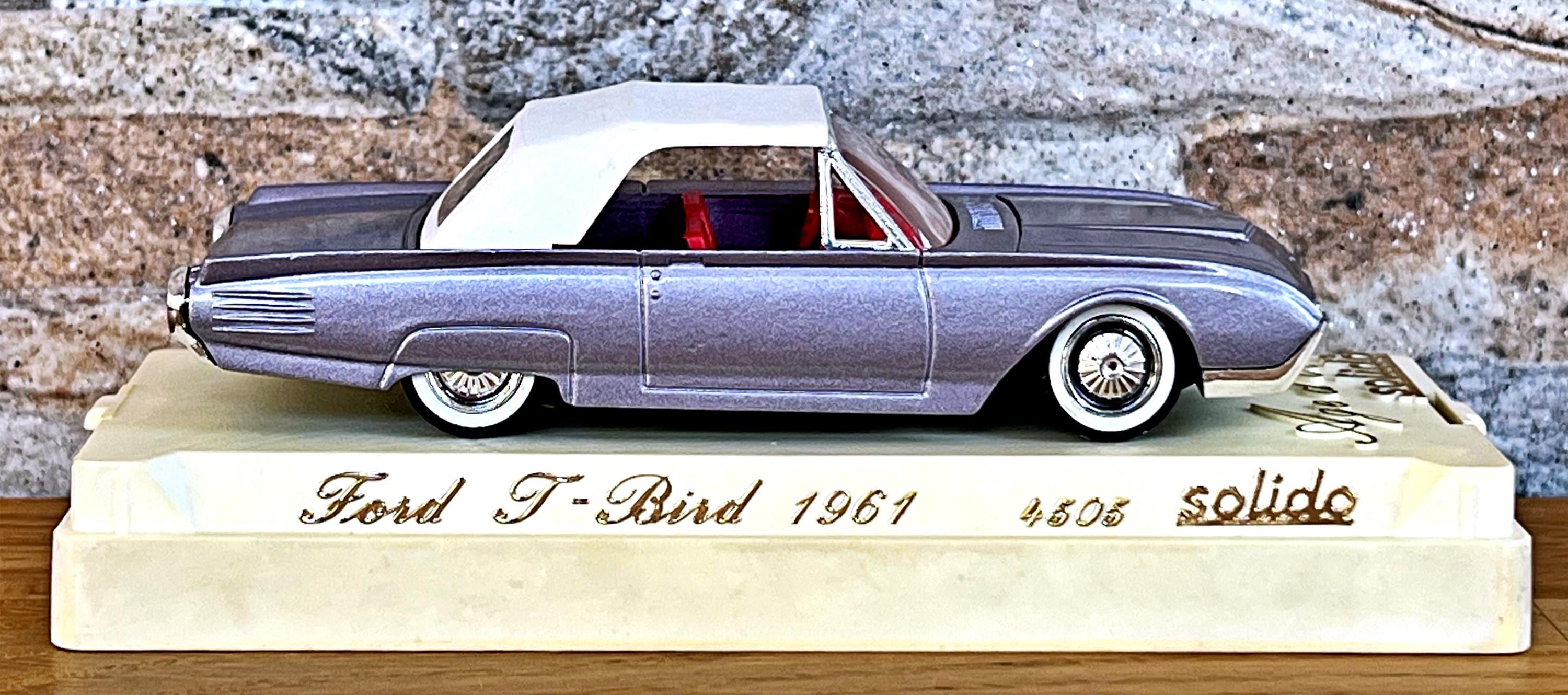 1961 Ford Thunderbird , Vintage Model Car, Vintage Diecast Car