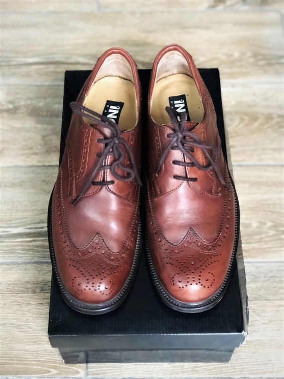 Vintage Oxford Man Shoes, Brown Oxford Shoes
