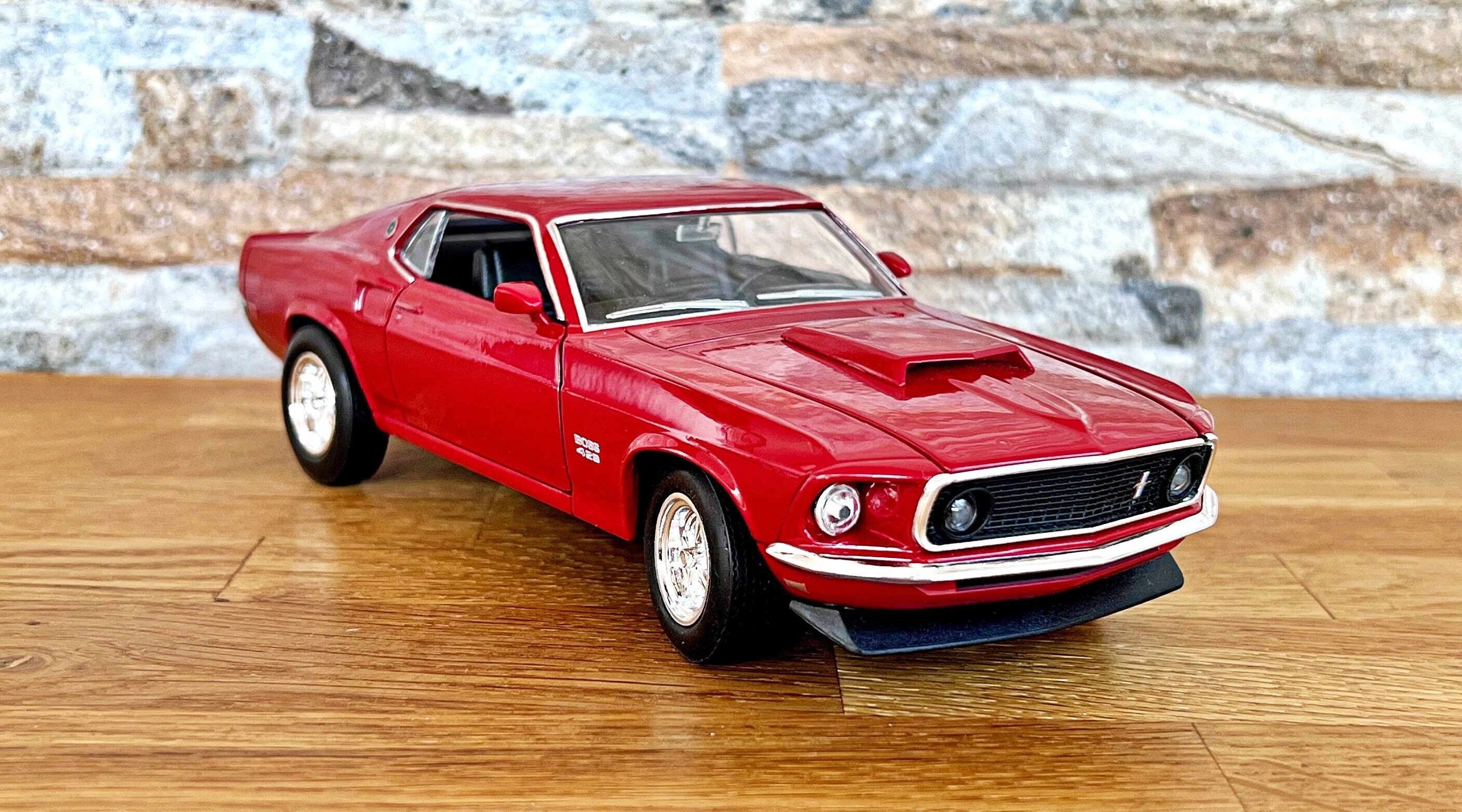 Ford Mustang Boss 429 1969 | Vintage Model Car | 1/24 Diecast Car