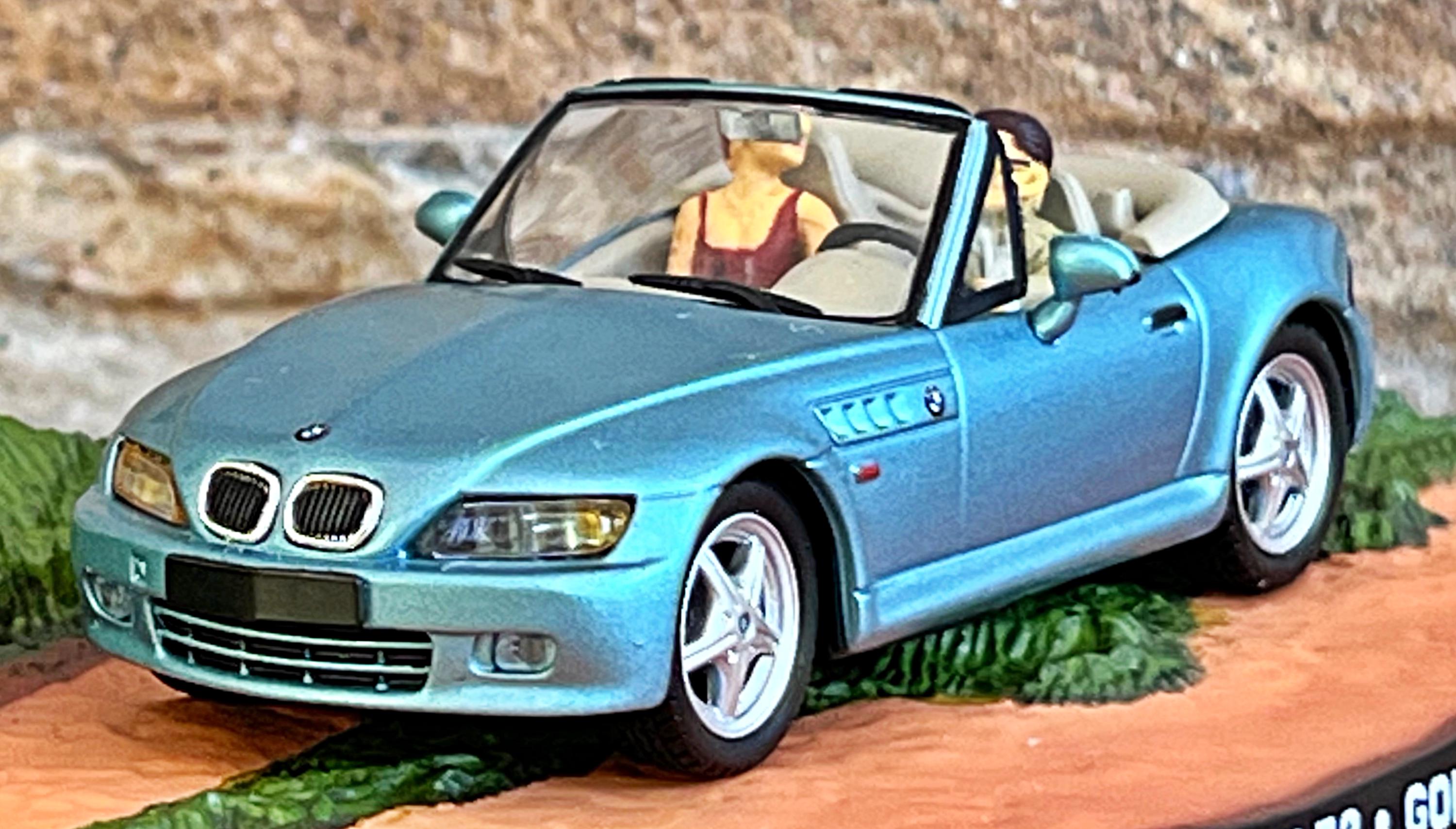 BMW Z3, 007 James Bond Collection Car, Vintage Diecast Car, Scale