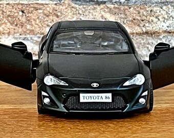 Voiture Miniature Toyota 86 Noire 1:36 - Jouet Diecast En Fonte, Idéal Enfant 3+ Ans, Neuf