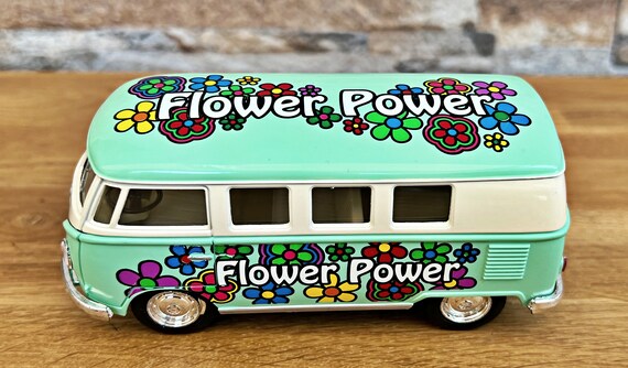 thumbnail image 2 of Kinsmart 1:32 Diecast 1962 VW Volkswagen Classical Bus - Yellow Model Toy 2 of 6