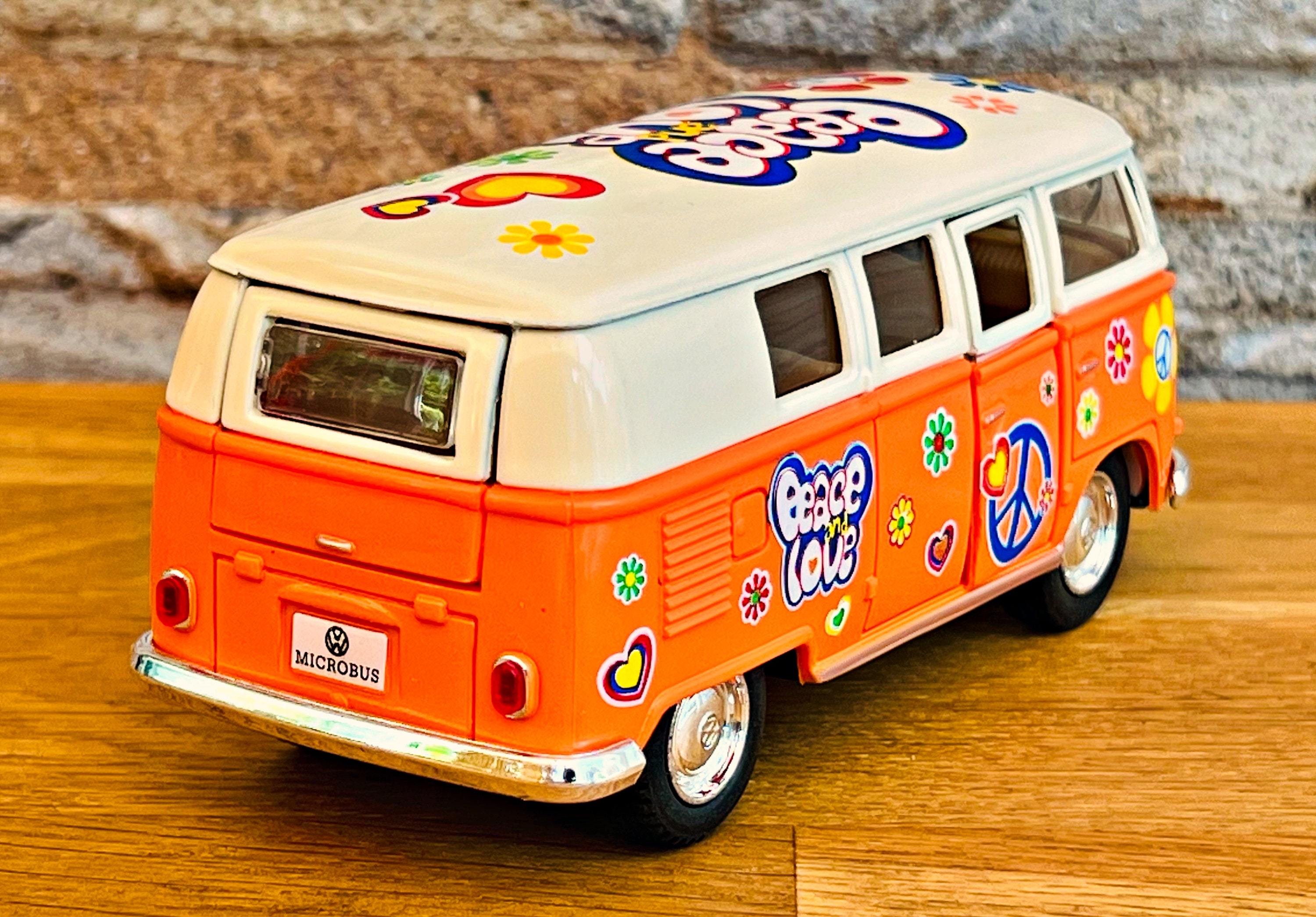Volkswagen Classical Bus 1962, 1/32 Diecast Car, 1/32 Scale Model