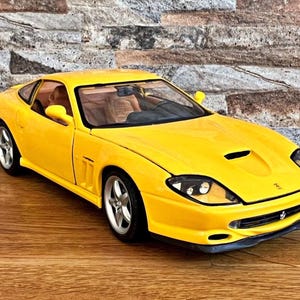 Ferrari 550 Maranello 1996 | Vintage Modellauto | Die Gussmodell | Maßstab 1:18 Modellauto | 1/18 Metallauto | Sammelobjekt | Ferrari | 90 er Jahre