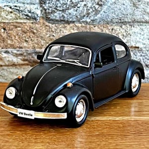 Volkswagen Classical Beetle | Vintage Model Car | Diecast car | 1:32 scale model car | Collection item | Car Model | VW Beetle | Matte Black