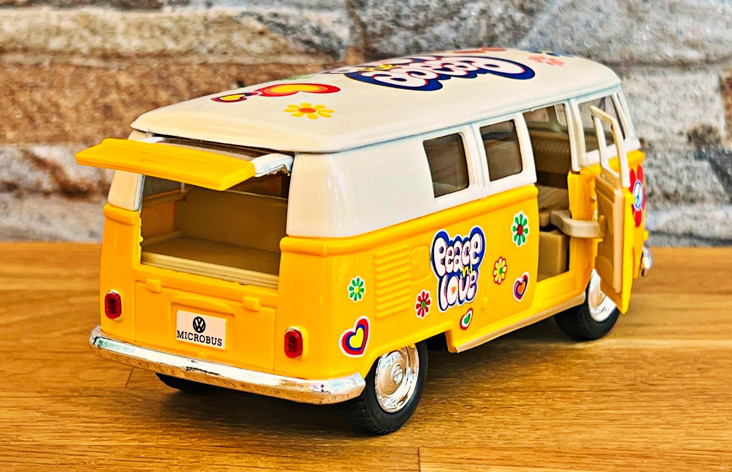 Volkswagen Classical Bus 1962, 1/32 Diecast Car, 1/32 Scale Model