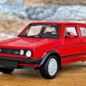 Volkswagen Golf 1 GTI , model car, scale 1/36, 1/36 diecast car , Vintage collectible car, VW Golf 1, diecast car, 1980's, Diecast VW