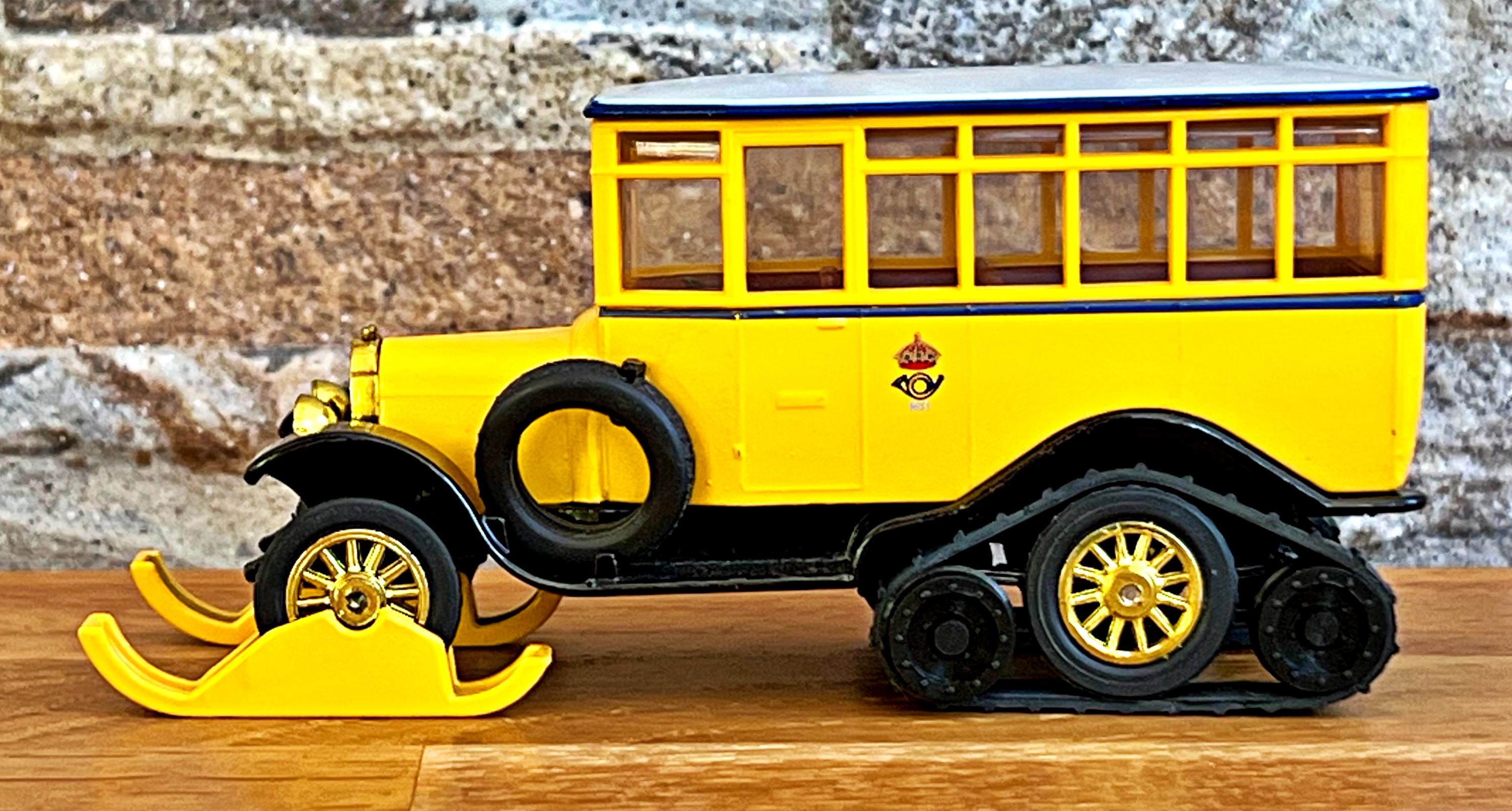 1923 Scania Vabis Post Bus , Vintage Diecast Bus, Model Bus, Scale