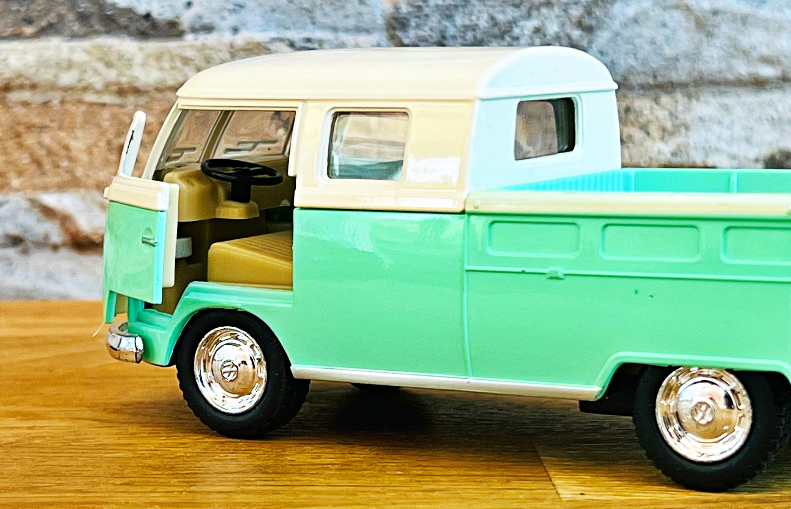 Volkswagen Bus Double Cab Pickup 1963, Model Car, 1/34 Diecast Car