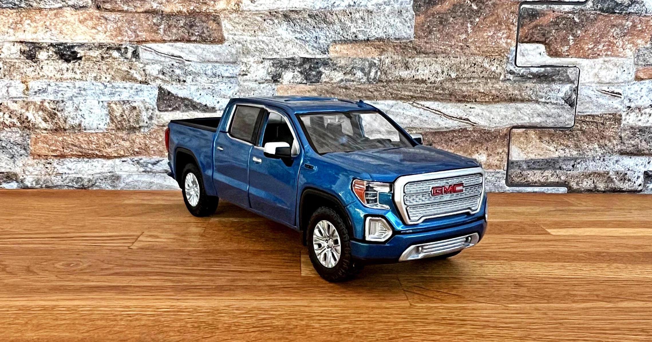 GMC Sierra 1500 SLT Crew Cab 2019, Model car, Diecast truck, car model , scale 1/27, Die Cast Collection, 1/27 diecast truck, GMC