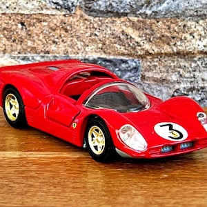 1967 Ferrari 330 P4 , Vintage car model, diecast model car, 1:38 scale model car, old model car, diecast collectible item, Ferrari
