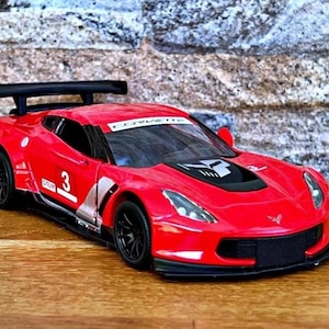 Chevrolet Corvette C7.R 2016 | Voiture miniature 1/36 | Modèle réduit de voiture à l'échelle 1/36 | modèle réduit de voiture | Objet de collection moulé sous pression | Corvette C7