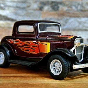 Ford 3 Window Coupe 1932 | Vintage Model Car | 1/34 Diecast car | 1:34 scale model car| Die cast car  | Collection  item | Ford 3-Window