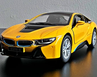 BMW İ8 | Model car | 1/36 diecast car | 1/36 scale model car | car model | Die cast collection item | BMW Sport car