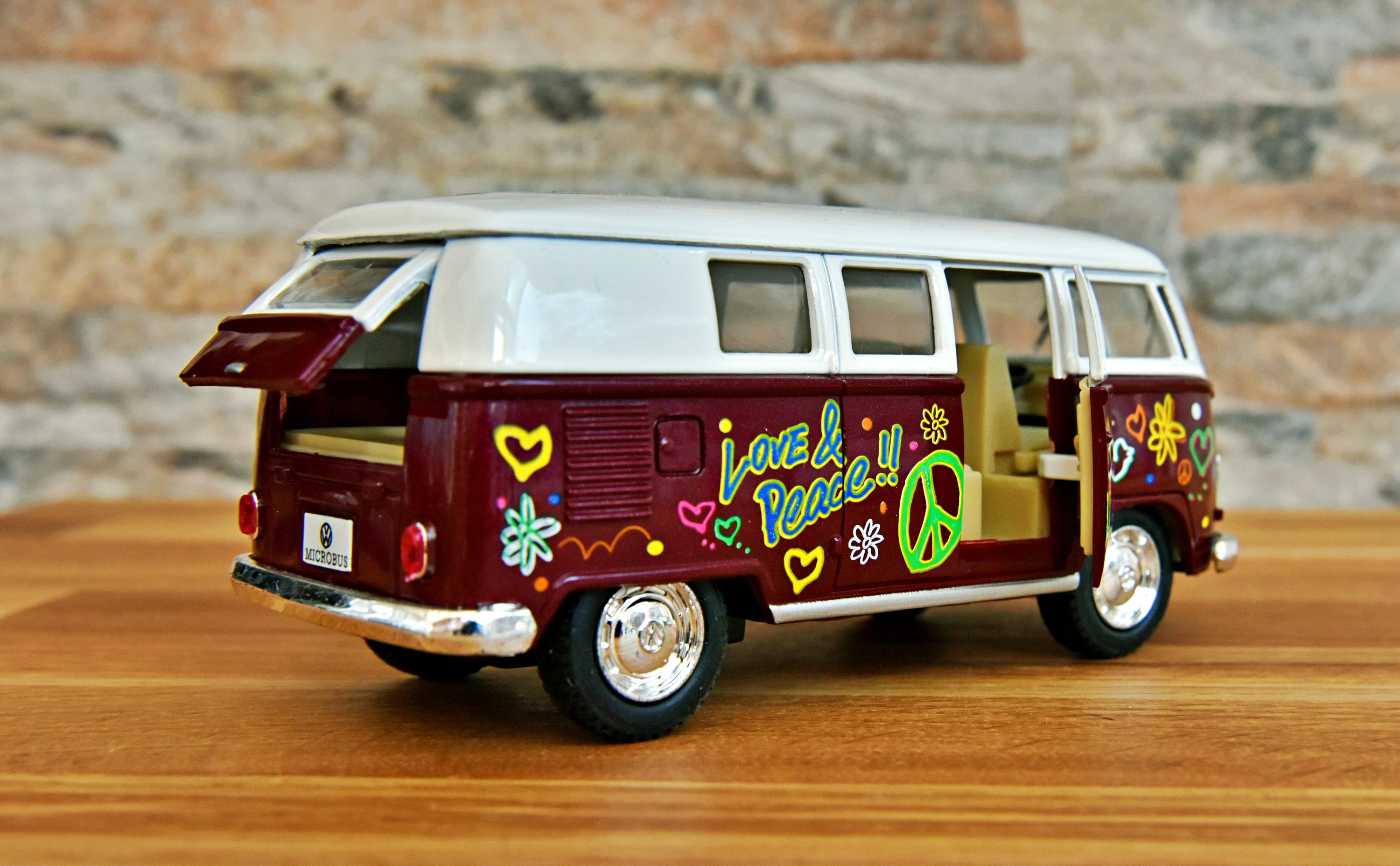 Volkswagen Classical Bus 1962, 1/32 Diecast Car, 1/32 Scale