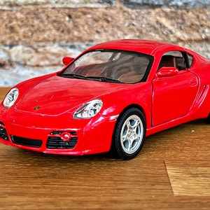 Porsche Cayman S , Model car, 1/34 diecast car, Car model, 1:34 scale model car, collection item, Porsche Diecast