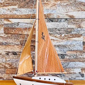 Handmade Wooden Ship, Model Sailing Boat, Sailboat Model, Wooden Boat ...