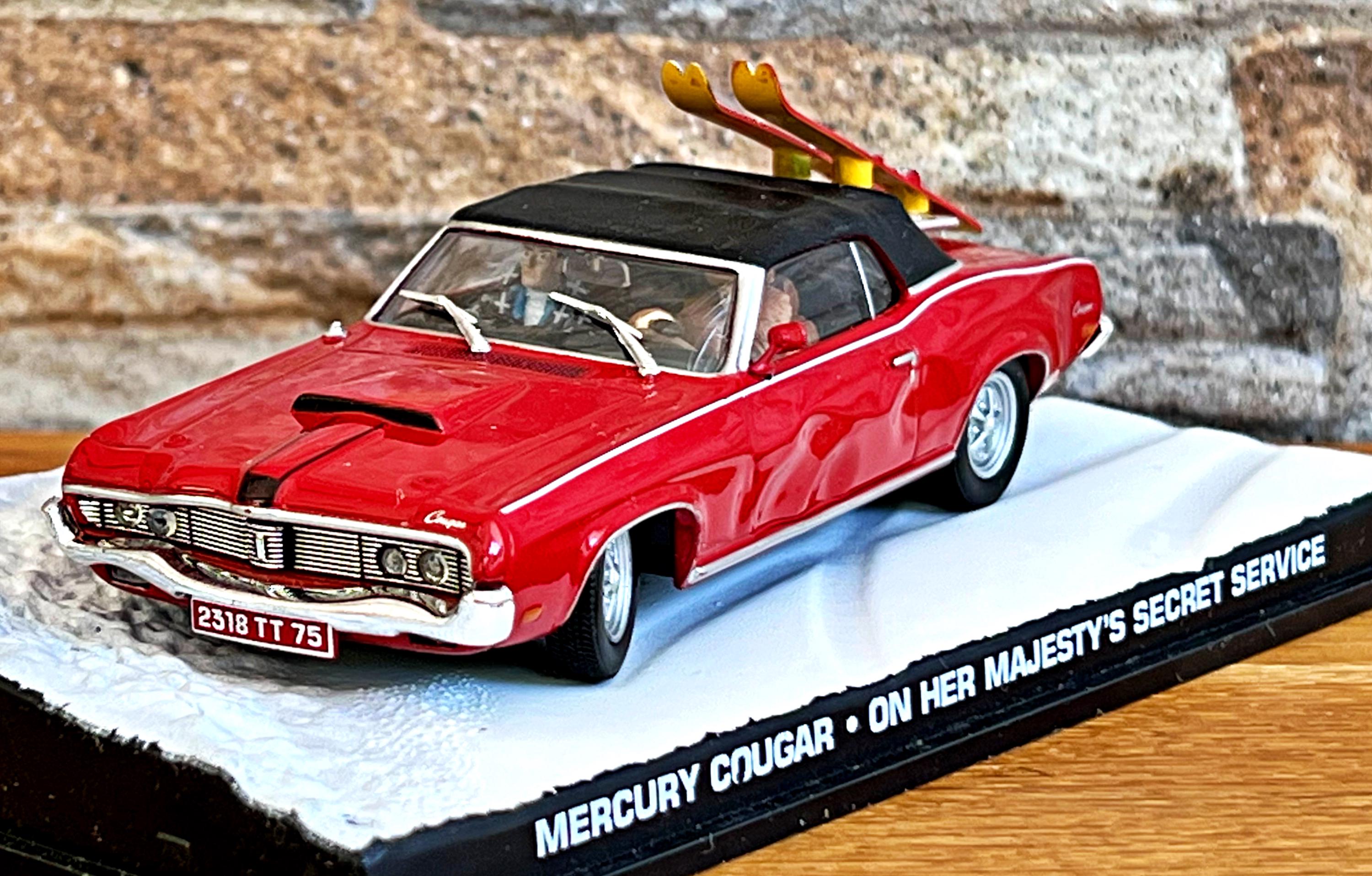 Mercury Cougar, 007 James Bond Collection, Vintage Diecast Car