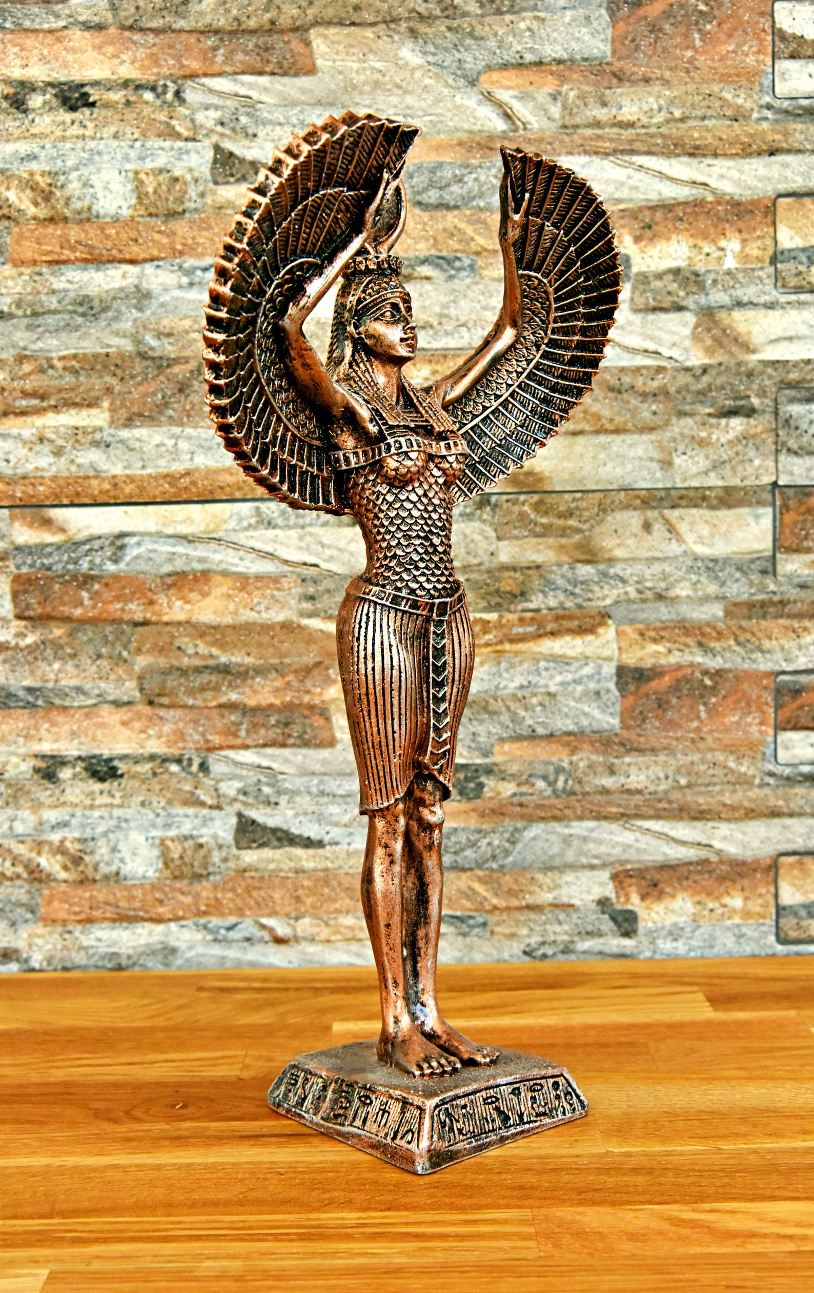 Isis Goddess Statue Egyptian Mythology Trinket Handmade 34cm Etsy