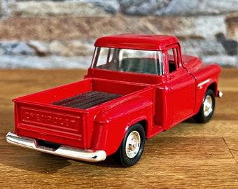 Chevrolet Chevy 3100 Stepside 1955 - Miniature ERTL 1/18 - Pick-up Rouge - Collection