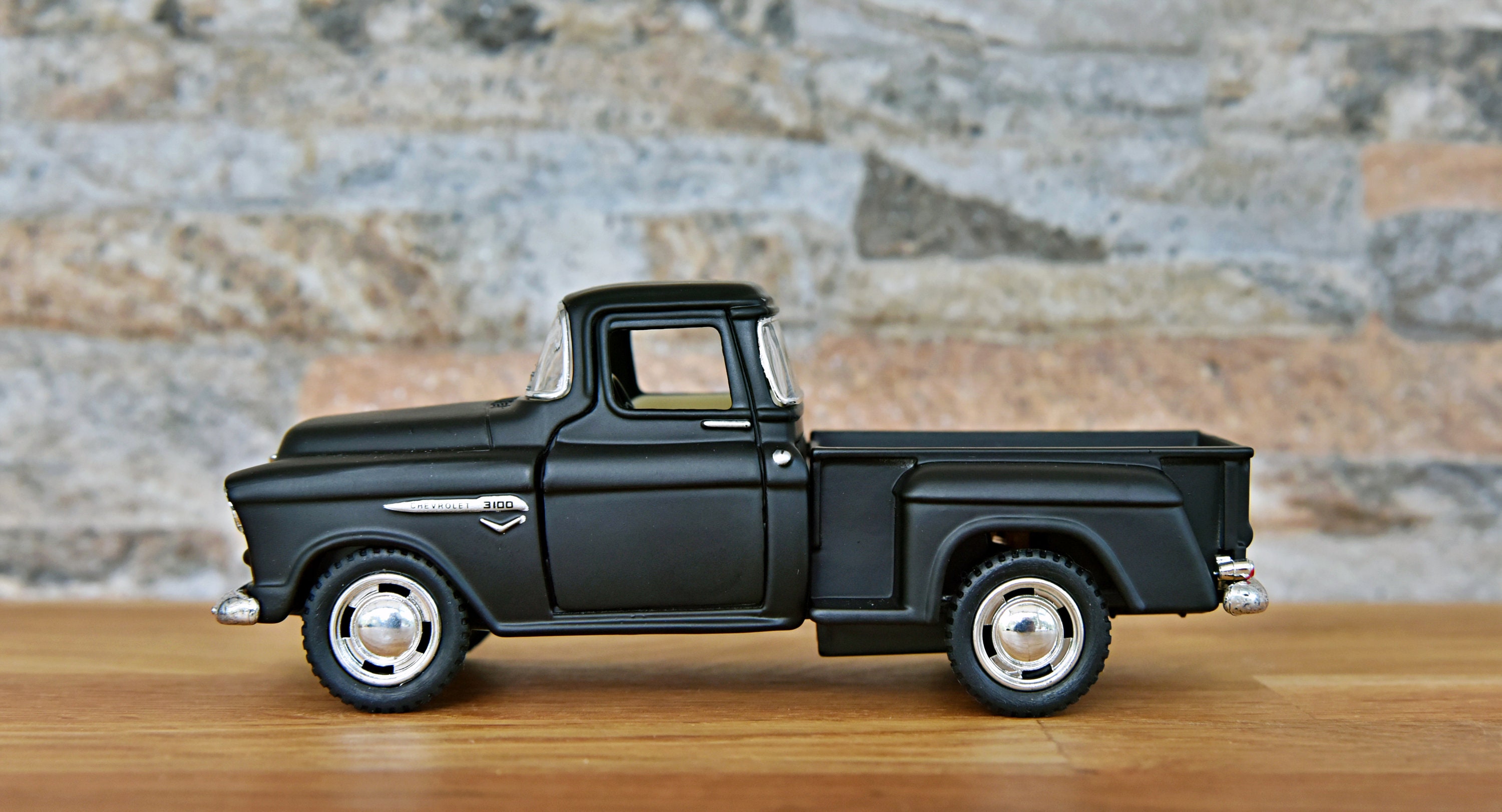 Chevy Stepside 3100 Pickup 1955 | 1/32 Scale Model Car | Matte